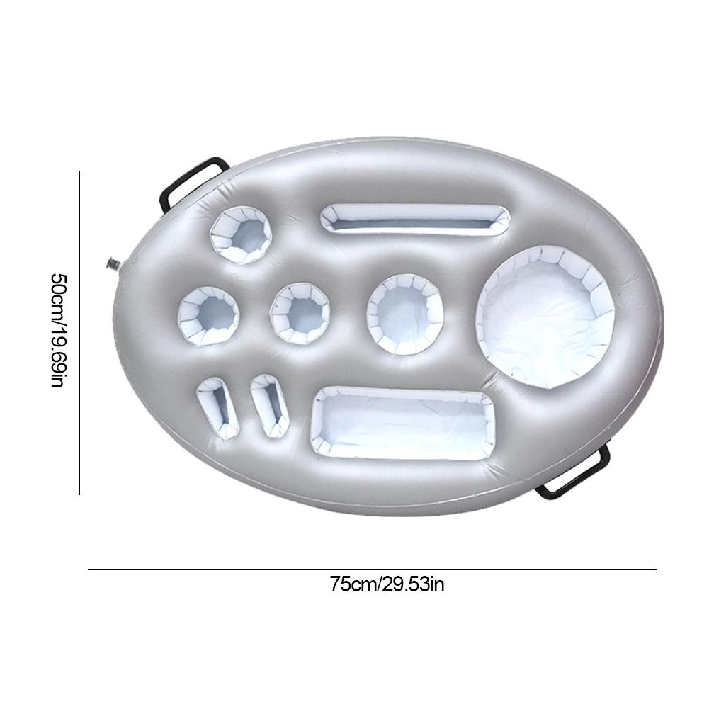 Inflatable Drinks Holder Pool Beer Drinks Holder Multifunctional Floating Cup Holder PVC Blow Up Cup Coasters for Beach Time Spa