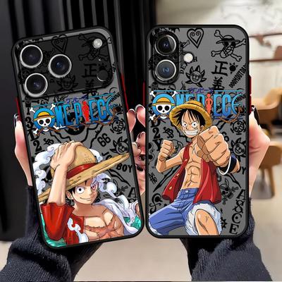 Case for iPhone 17 Pro Max 11 14 13 Mini 12 7 8 SE 15 XS XR Air 16 Plus Funda Back Phone Cover One Piece Luffy Cute