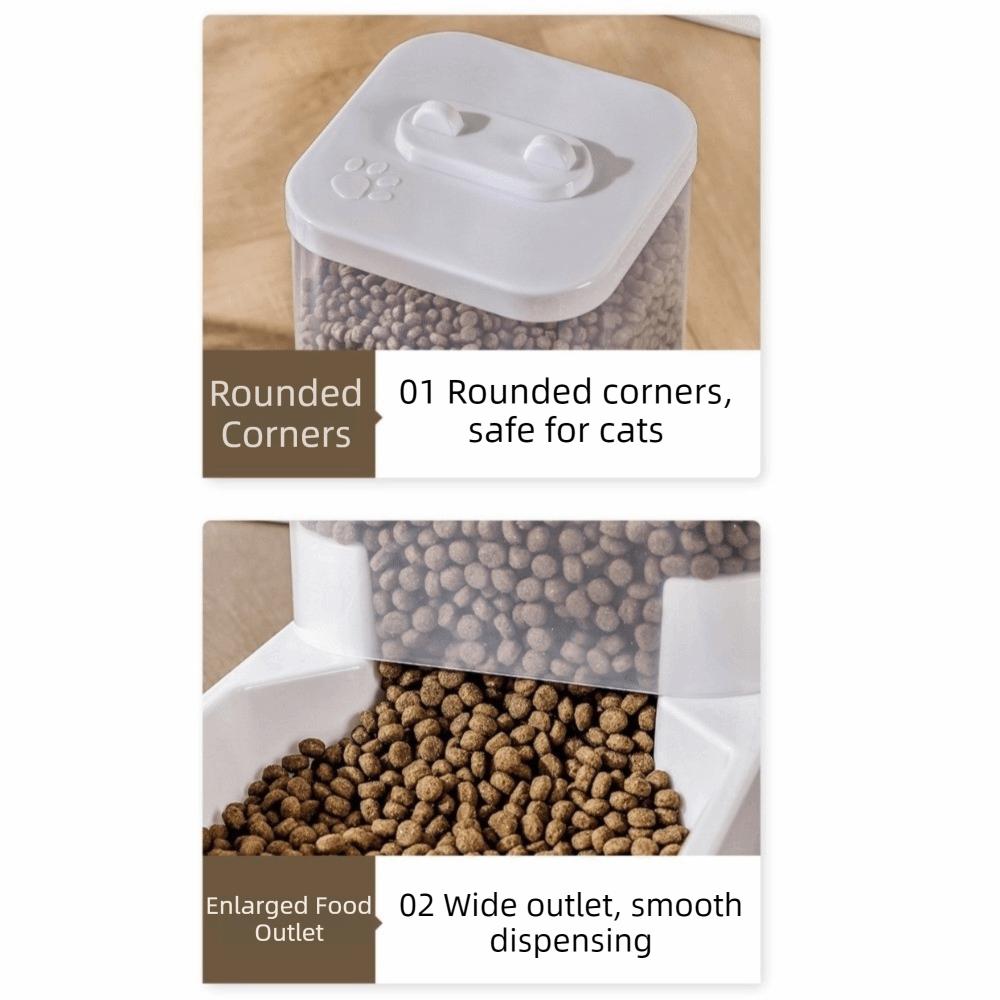 Detachable Automatic Cat Feeder Large Capacity Pet Feeding Drinking Set  Multi-Pet Household