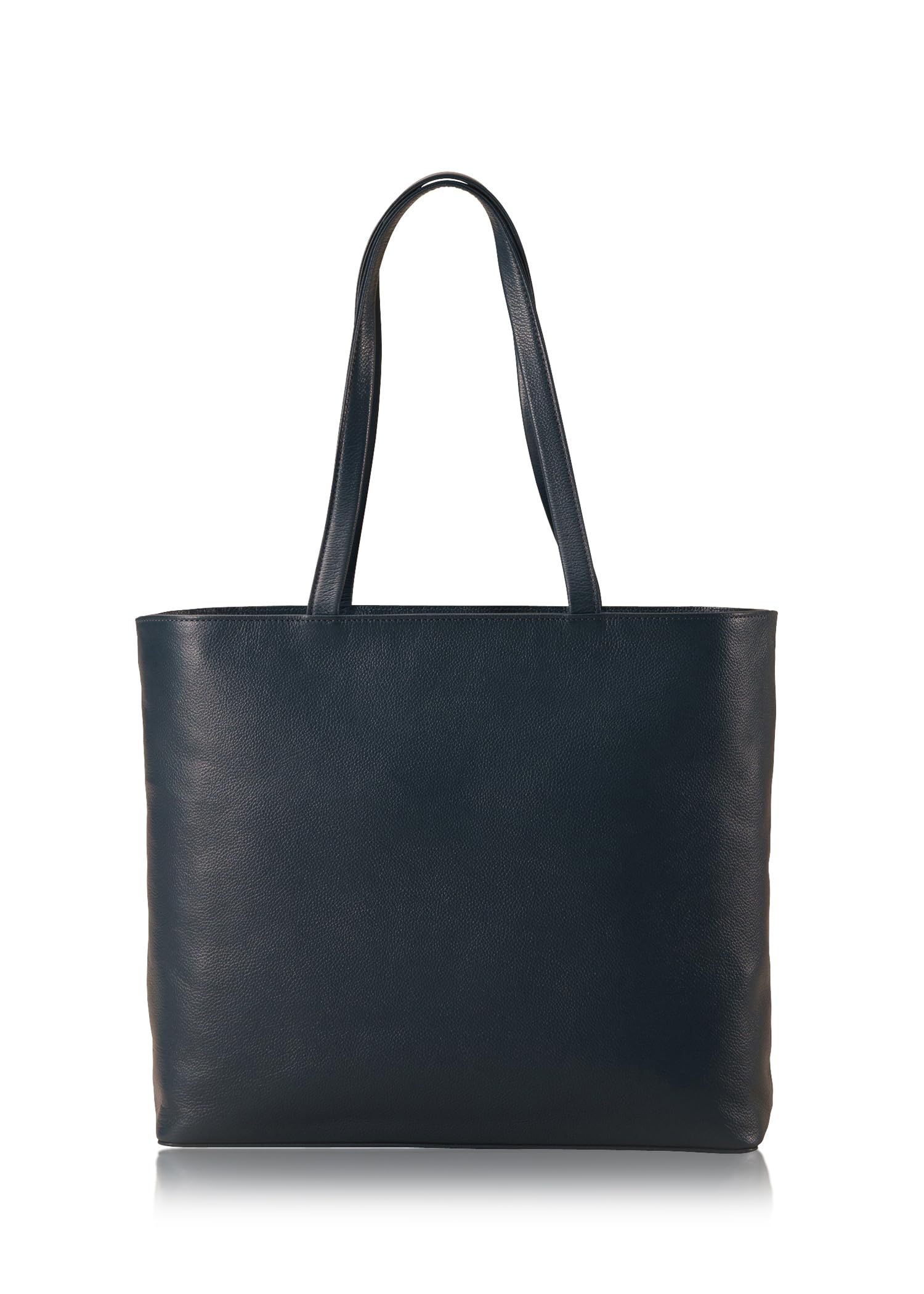 

Кожаная сумка-тоут формата А4 оригинальная натуральная на молнии [Business Factory], водоотталкивающая кожа, воловья кожа, унисекс, для 14-дюймового ПК, (Прусский флот)