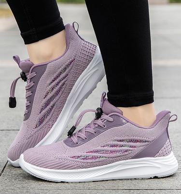 Brand Spring and Autumn Non-slip Lightweight Walking Shoes Casual Sports Breathable Mom Shoes