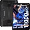 Tabletă Tactilă OUKITEL RT9 24Go+256GO Durită 10.1'' Tabletă Incasabilă 11000mAh Tabletă Android 14 Dual SIM 4G/GPS/IP68 Negru