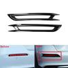 ABS  Carbon Fiber Black Rear Tail Fog Light Lamp Panel Frame Decor Cover Trim For Honda Civic 11th Gen 2022-2024 Rear Fog Light Lamp Cover Trim