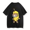 Funny Banana Cat Happy Meme Tshirt for Unisex Women TShirt Cotton Streetwear Oneck Short Sleeve T Shirt Tees Clothes Originality