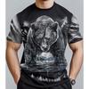 Short Sleeved 3D Trend Digital Printed Fashion T-shirt Plus Men's Short Sleeved T-shirt