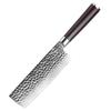 6.5 Inch Nakiri Knife 67-layers Damascus Steel Blade Ebony Handle Chef Cleaver Meat Slicing Vegetables Handmade Kitchen Knife