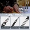 Nezyo 12 Pieces Welder Pencil with 108 Pieces Round Refills Mechanical Metal Pencil Marker with Built in Sharpener Pen for Construction Workers,