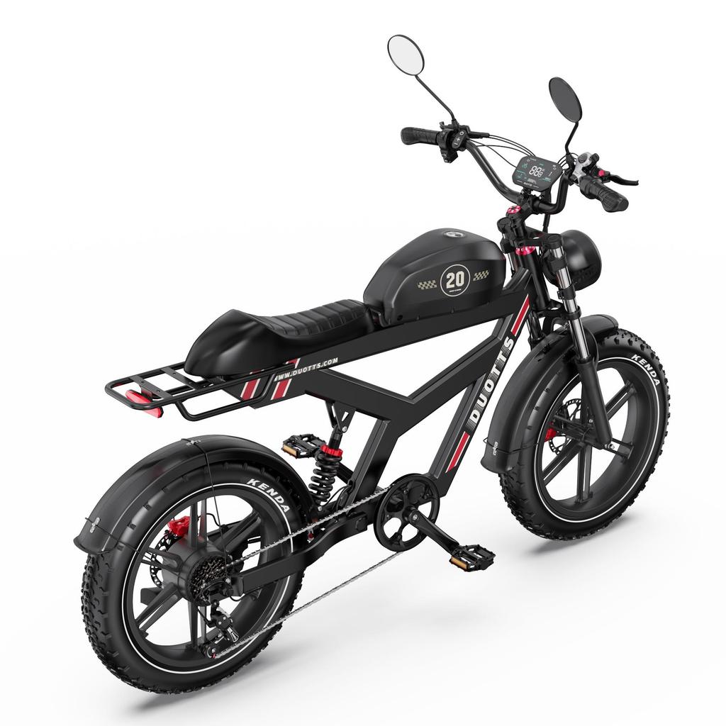 DUOTTS F20 E-Mountain Bike 52V72AH Battery 750W Motor All-Terrain Adult Electric Bicycle 20 Inch Fat Tires Electric Bike