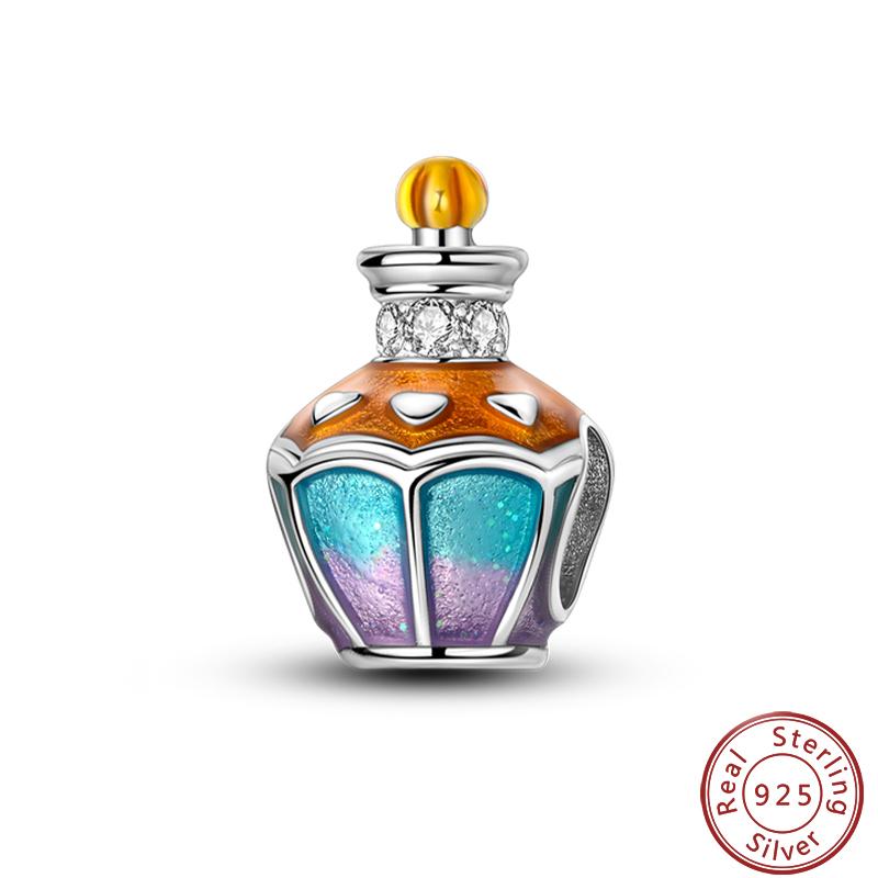 Copper Perfume Bottle High Heels Princess Dress Fashion Romantic Charms Beads 3Mm Diy Fine Jewelry Making