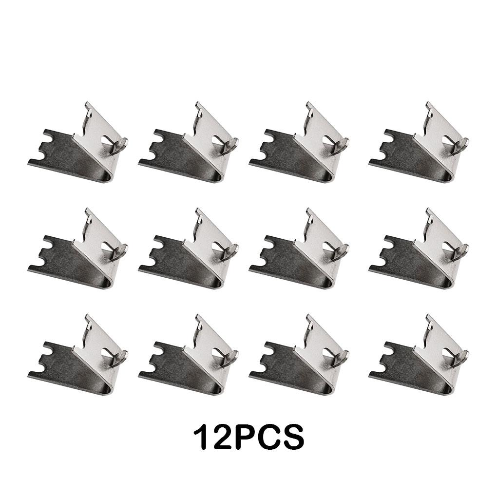 12pack/lot Premium Stainless Steel Easy Installation For Wide Stainless Steel Durable Fridge Shelves