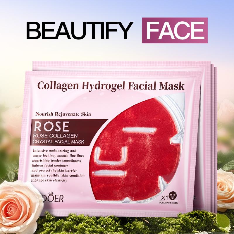 3PCS Rose Mask 60ml Crystal Collagen Hydrating Moisturizing Moisturizing Mask Skin Care Products