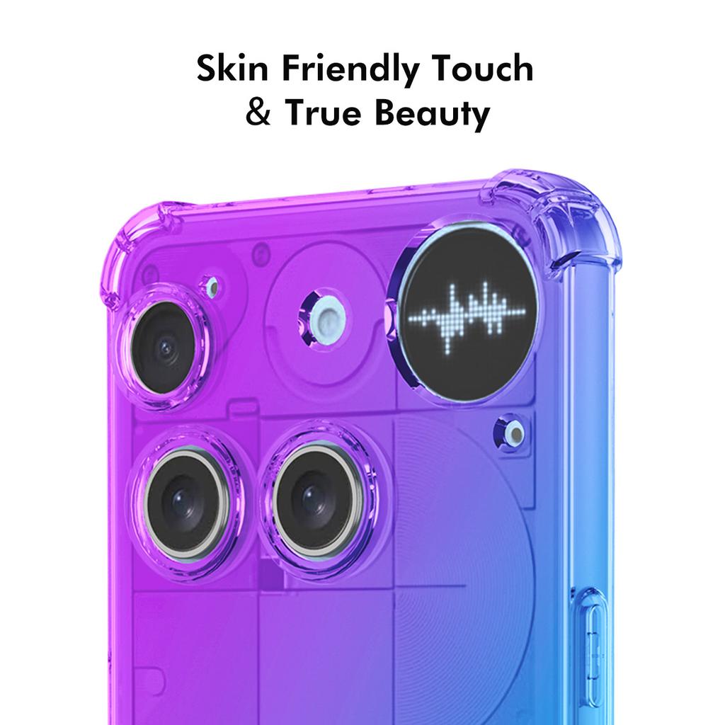 Für Nichts Telefon (3) 5G TPU Hülle ENKAY Verdickte Vier-Ecken Fallschutz Handy Rückseite