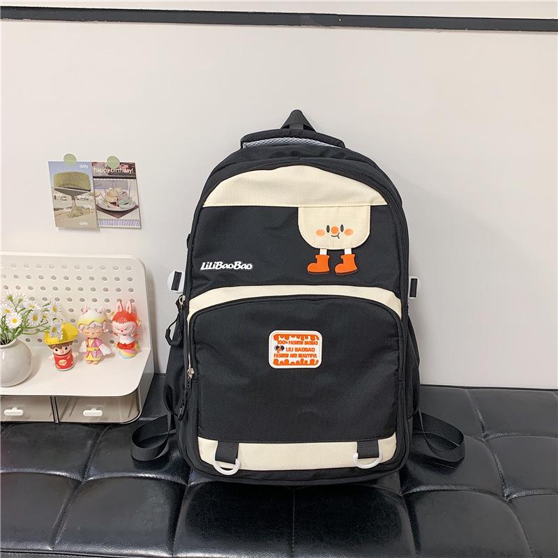 

Versatile Large-Capacity Backpack for Women & Men: Spine Protection, School & Commuting, Suitcase Compatible чёрный