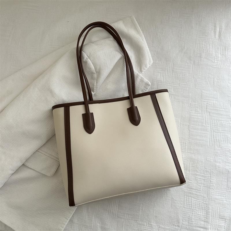 Retro large-capacity portable tote bag women's winter new fashion shoulder bag trendy versatile underarm bag