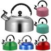 3L Stainless Steel Whistling Tea Kettle Water Boiler Multi-Function Flat Bottom Teapot Camping Pot for Induction Stove Gas Stove