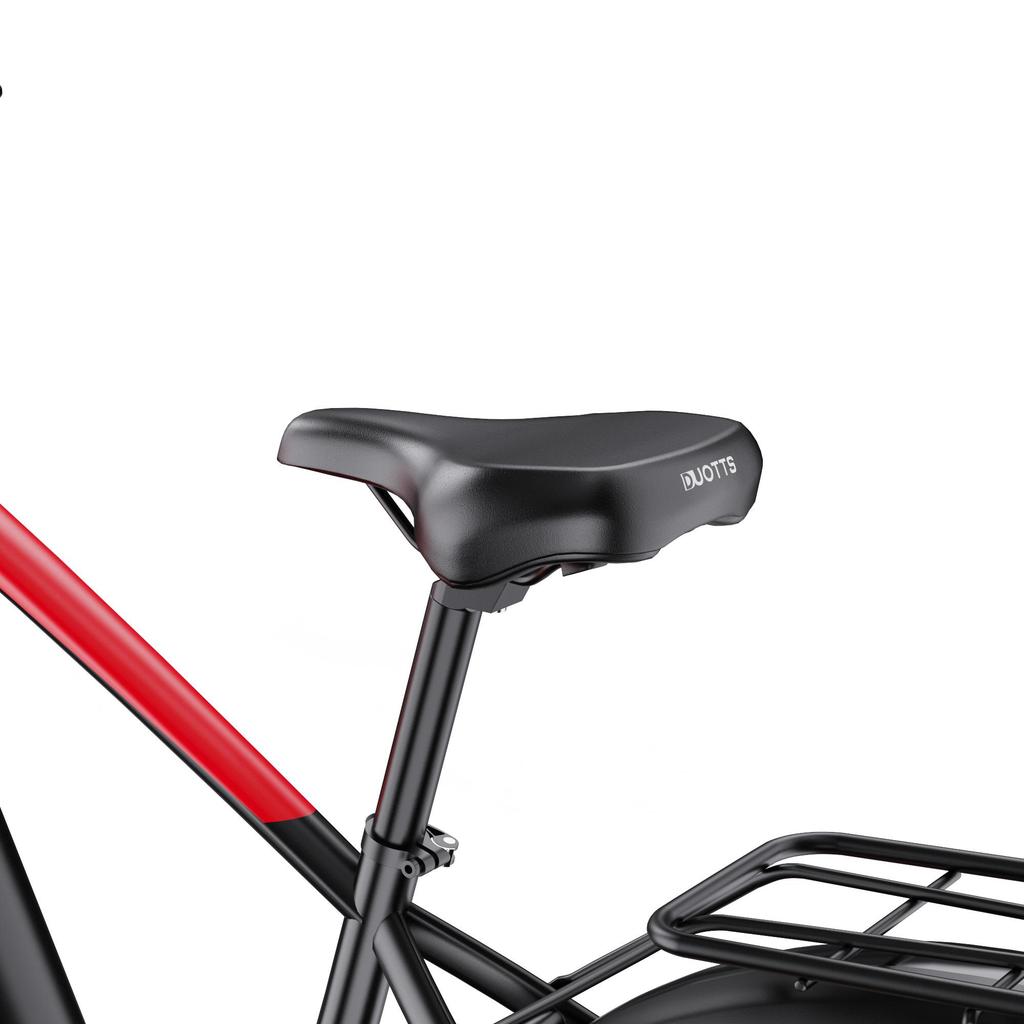 DUOTTS F26 Lite 48V 500W Electric Bike for Adults, 26"x4.0" Fat Tire E-Bike, 45-90km Range, Shimano 7-Speed, Black Red/Silver White