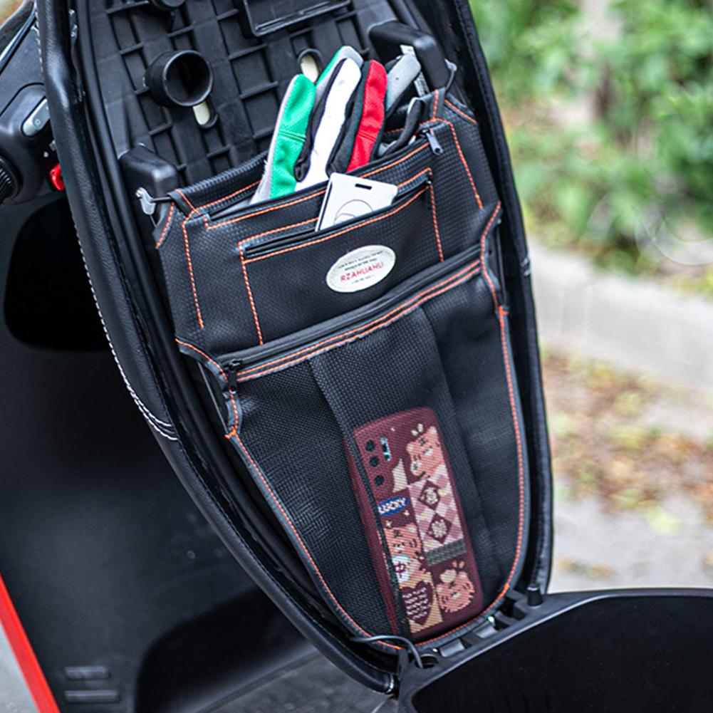 RZAHUAHU Motorcycle Seat Wall Bag Motorcycle Seat Bucket Sundries Bag Modification Accessories Tool Storage Organizer