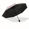 Sugarbunnies, Recipes Automatic Open/Close Umbrella-Cute Umbrella with Cute Design, Portable 3-Fold Compact Umbrella for Men & Women, Hallow
