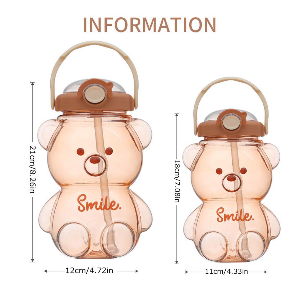 1/1.4L Capacity Straw Cup & High-Value with Belt Waterproof Sealing Ring Water Bottle for School Students Outdoor Travel