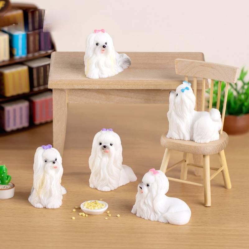 Landscape Cute Micro Cartoon Dog Animal Model Decoration Car Decoration Desktop
