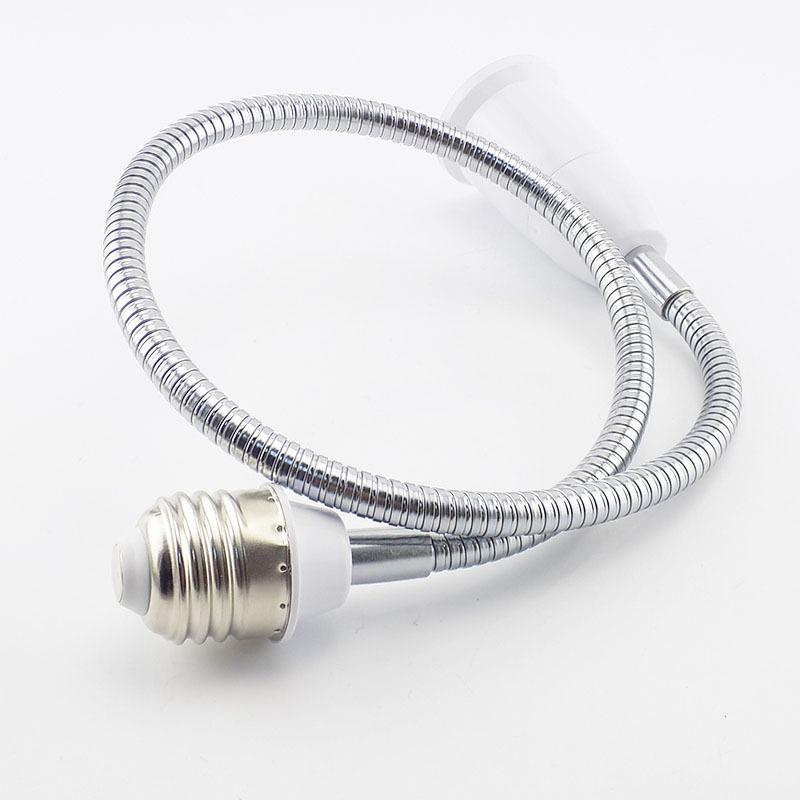Flexible E27 to E27 LED Lamp Base Bulb Socket Extender Extension Light Holder Converter V27
