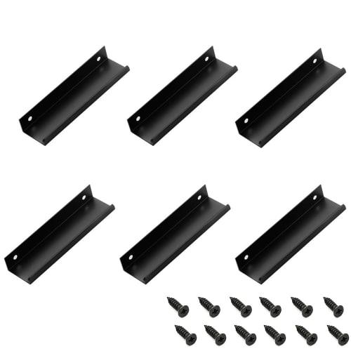 

MOCOXYKLXY Door Handles, Hidden Door Handles, Aluminum Alloy Drawer Pulls, Furniture Handles, Cupboard/Cabinet Drawer Handles, Screw-in Knobs, Handrai