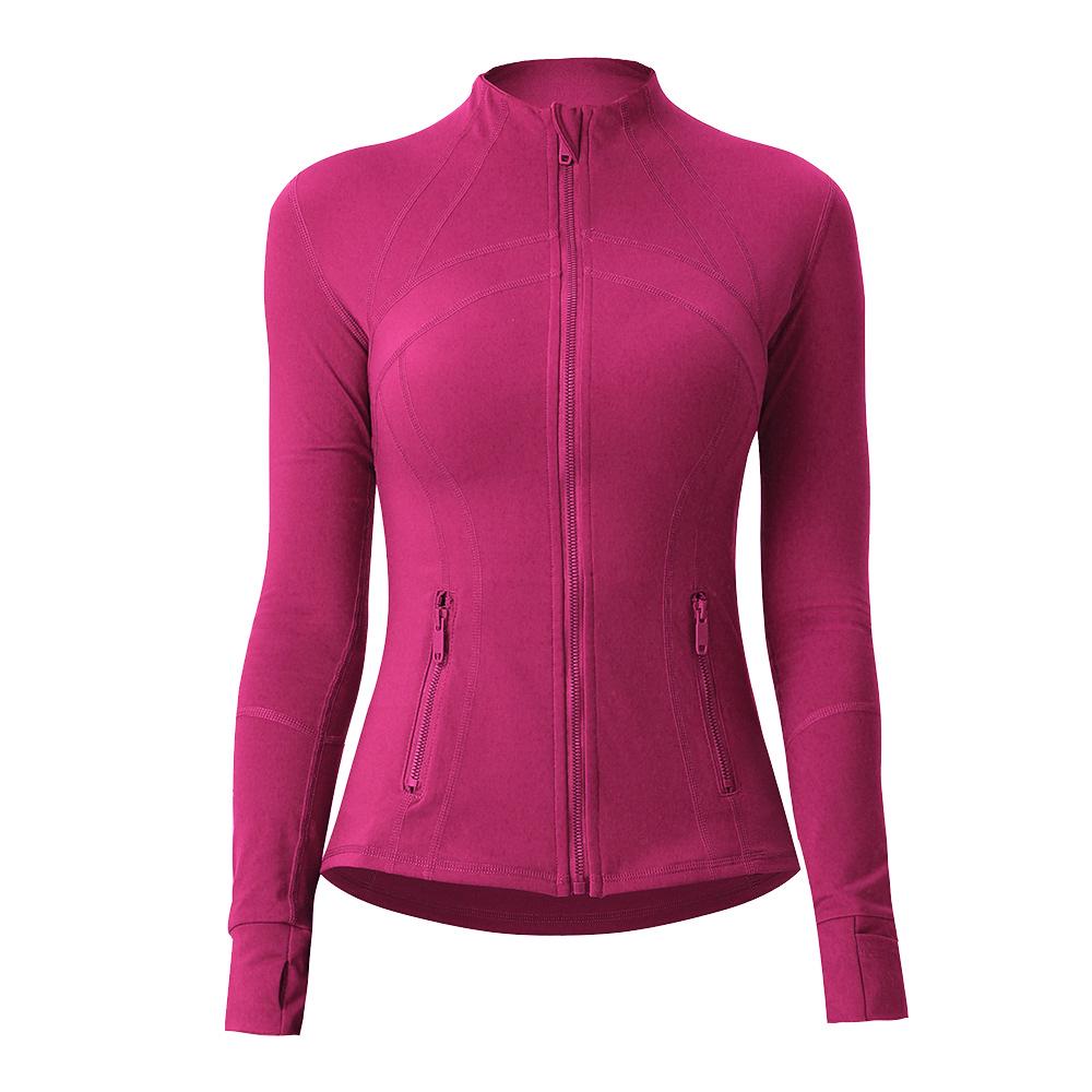 Women's Slim-Fit Double-Sided Brushed Yoga Jacket