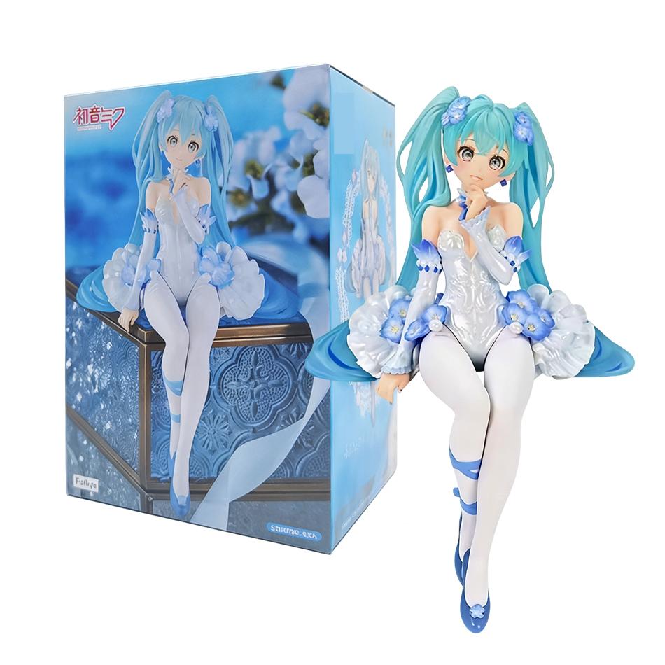 Model Toy New Animation Anime Beautiful Girl Hatsune Miku Flower Fairy Hatsune Miku Noodle Stopper Cute Handmade PVC Decorations