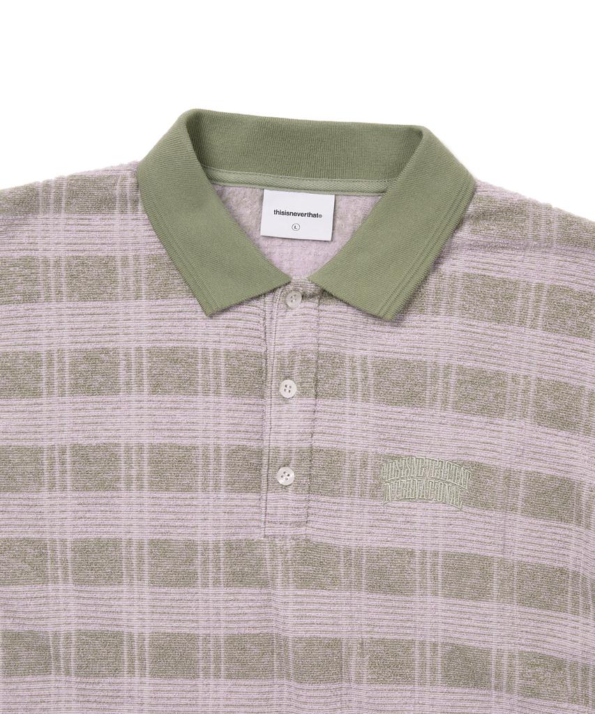THISISNEVERTHAT Striped Rugby L/S Top Light Olive