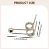 10 Pieces Double Return Torsion Spring Carbon Steel Replacement for Curling Iron
