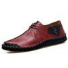 Fashion Men Casual Leather Shoes Comfortable Anti slip Flat Shoes Soft Leather Shoes Hot Sales  of Men handcrafted Shoes In Large Size