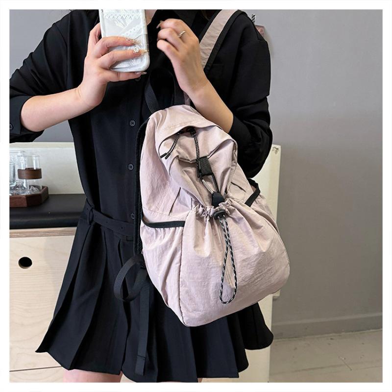 Tooxika Ins Niche Design Backpack Student Class Bag Portable Backpack Commuting Versatile Travel Bag