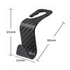 4PCS Car Hidden Seat Hook Multi-Purpose Carbon Fiber Texture Car Seat Back Creative Multi-function On-Board Hooks