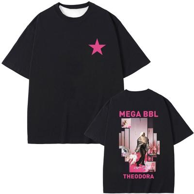 Rapper Theodora Mega Bbl Album Graphic T-shirt Men Women Hip Hop Fashion Pop Music T Shirt Male Casual Vintage Tshirt Streetwear