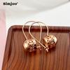 SIMJOO Retro Style New Style Okrągłe Kolczyki dla Pań