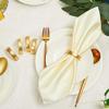 Napkin Rings Polished Zinc Alloy Modern Simple D-shaped Smooth Surface Half Round Napkin Ring Dining Room Accessories