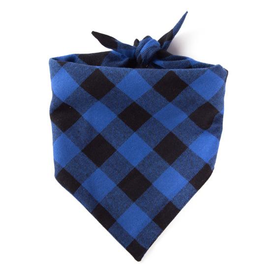 Dog Bandana Classic Plaid Pattern Fashion Dress Up Accessories Puppy Bib Pet