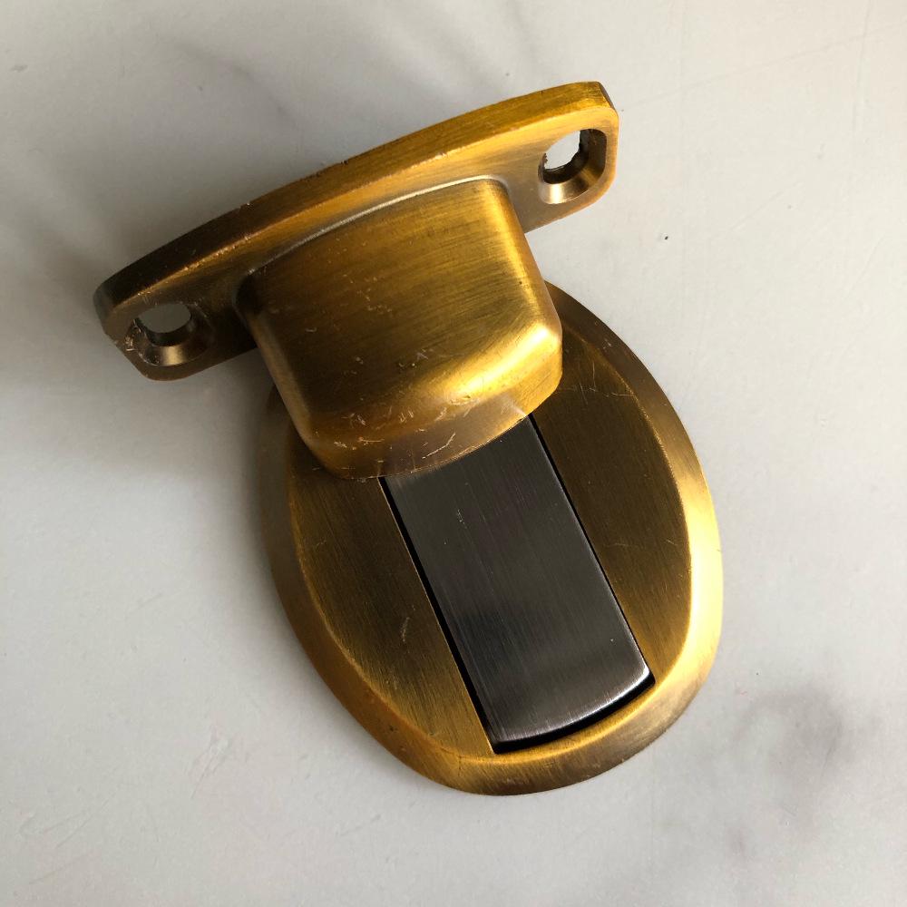 Invisible Magnetic Door Stopper Bumper - Zinc Alloy, No-Punch, Anti-Collision, Wooden Doors