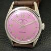 VINTAGE FAVRE LEUBA SEA KING 111 HAND-WINDING SWISS MENS PURPLE WATCH A702011-5 R208-a702011