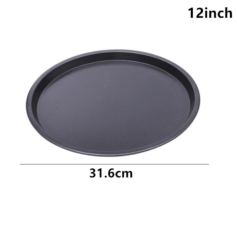 10/11/12/14 calowa blacha do pieczenia pizzy nieprzywierająca stal węglowa blacha do pizzy okrągła blacha do pieczenia do domowej pizzy blachy do piekarnika narzędzie kuchenne