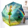 Tinker bell Themed Travel Umbrella-8 Ribs Automatic Opening and Closing, Portable Folding Design, Compact and Stylish Umbrella