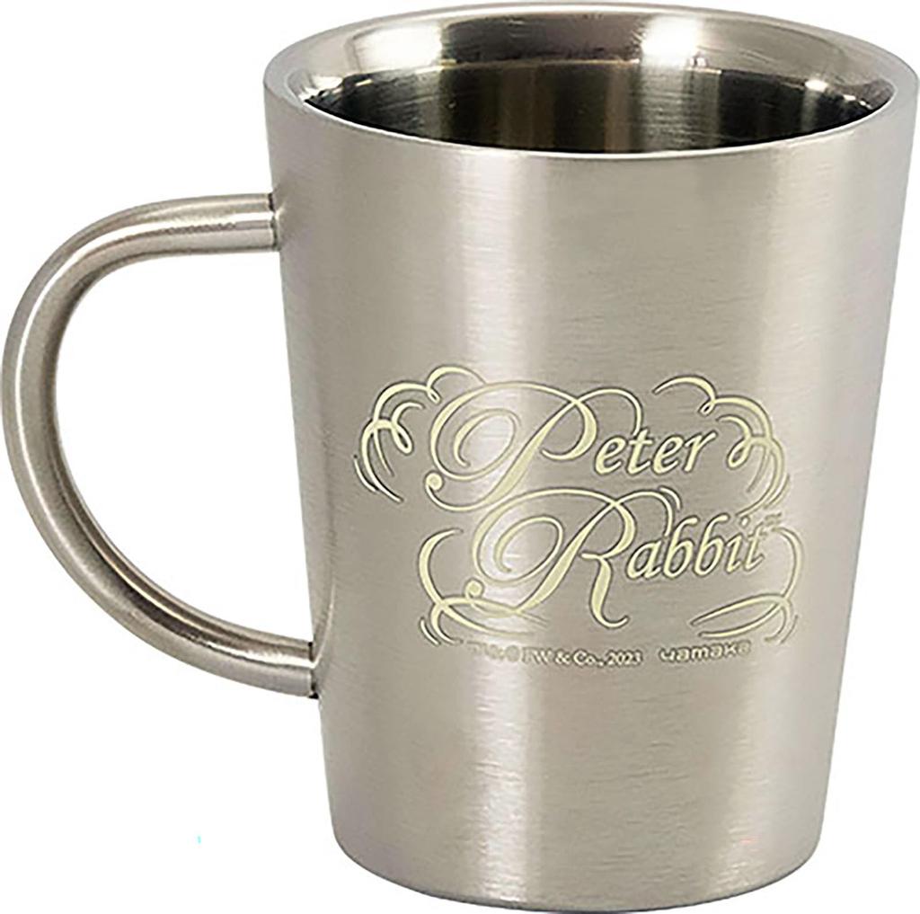 Peter Rabbit Double-Sided Stainless Steel Mug, Approx. 360ml, Little Book Sisters, Made In Japan (Processed), PR622-856