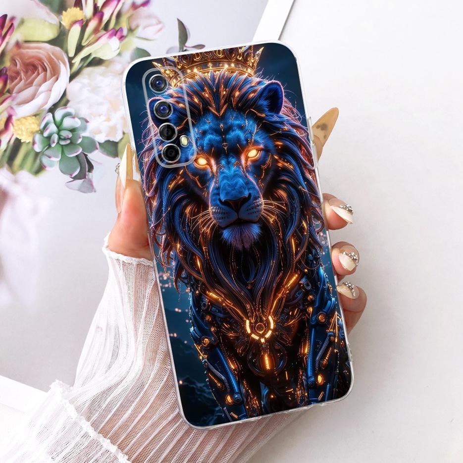 For Realme 7 Pro Case RMX2170 Luxury Butterfly Tree Painted Cover Soft Slim Phone Case For Realme 7 5G Realme7 4G RMX2155 Fundas