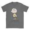 Charlie Brown Anxieties Snoopying T Shirt Men Women Cotton Vintage TShirts Round Neck Tees Short Sleeve Clothes Printed