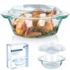 Glass ovenproof dish 39.5x24x5 cm, 3 l