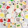 1 Stück Puppenhauszubehör Mini Dim Sum Platte DIY Miniaturlandschaft Feengarten Dekor Spielessen Ornamente