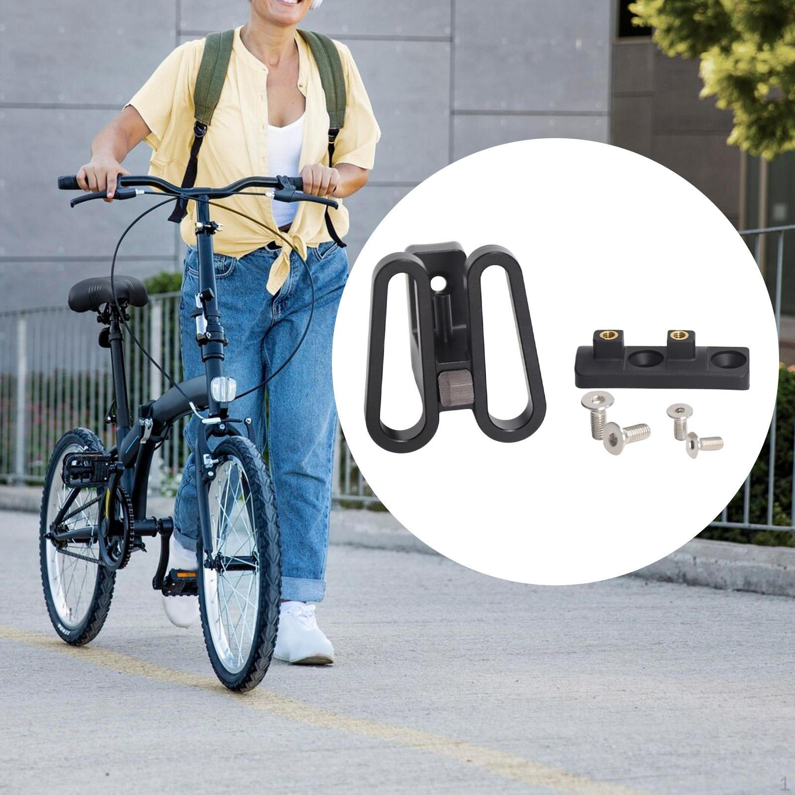 

Carrier Block Adapter for Folding Bikes with Quick Release, Aluminum Alloy, 3-hole Mounting. чёрный