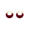 Design Sense Flocking U-Shaped Round Atmosphere Simple Women'S Personality Temperament Earrings