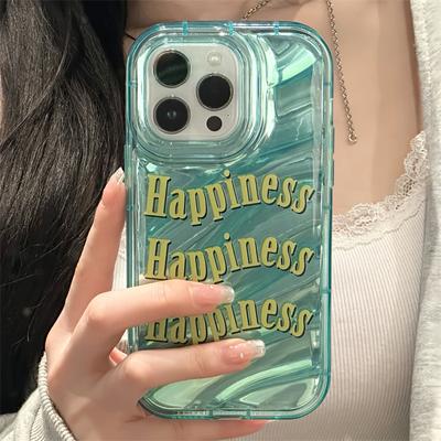Fashion Letter Phone Case For iPhone 11 Case iPhone 14 15 16 Pro Max 13 12 Pro XS XR 7 8 SE Shockproof Soft Clear Laser Cover