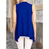 Women Elegant Solid Color Lightweight Sleeveless Open Front Long Duster Vest